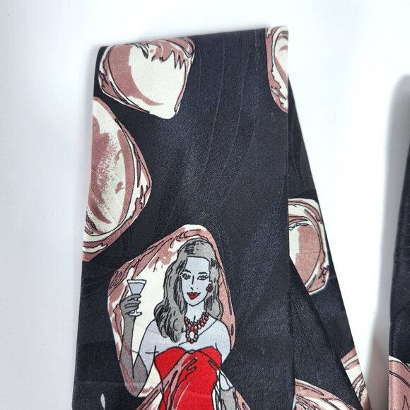 Giorgio Amarani Novelty Necktie Drink Cocktail Tie all over Print - Picture 2 of 7